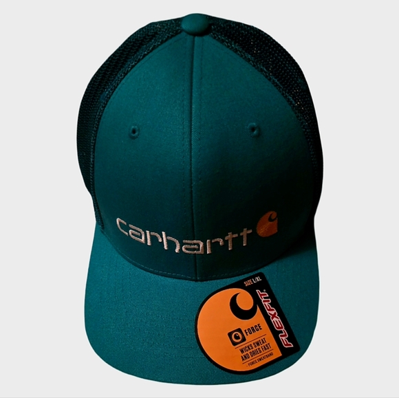 Carhartt Men's Moisture Wicking Canvas Mesh Back Logo Cap Hat OSFA - Picture 9 of 9